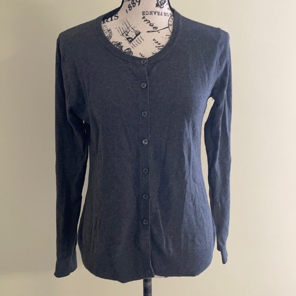 Old Navy Charcoal Grey Cardigan SZ S - Picture 1 of 5